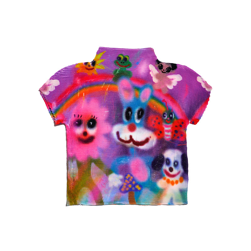 Graffiti Fusion Pleats Shirt