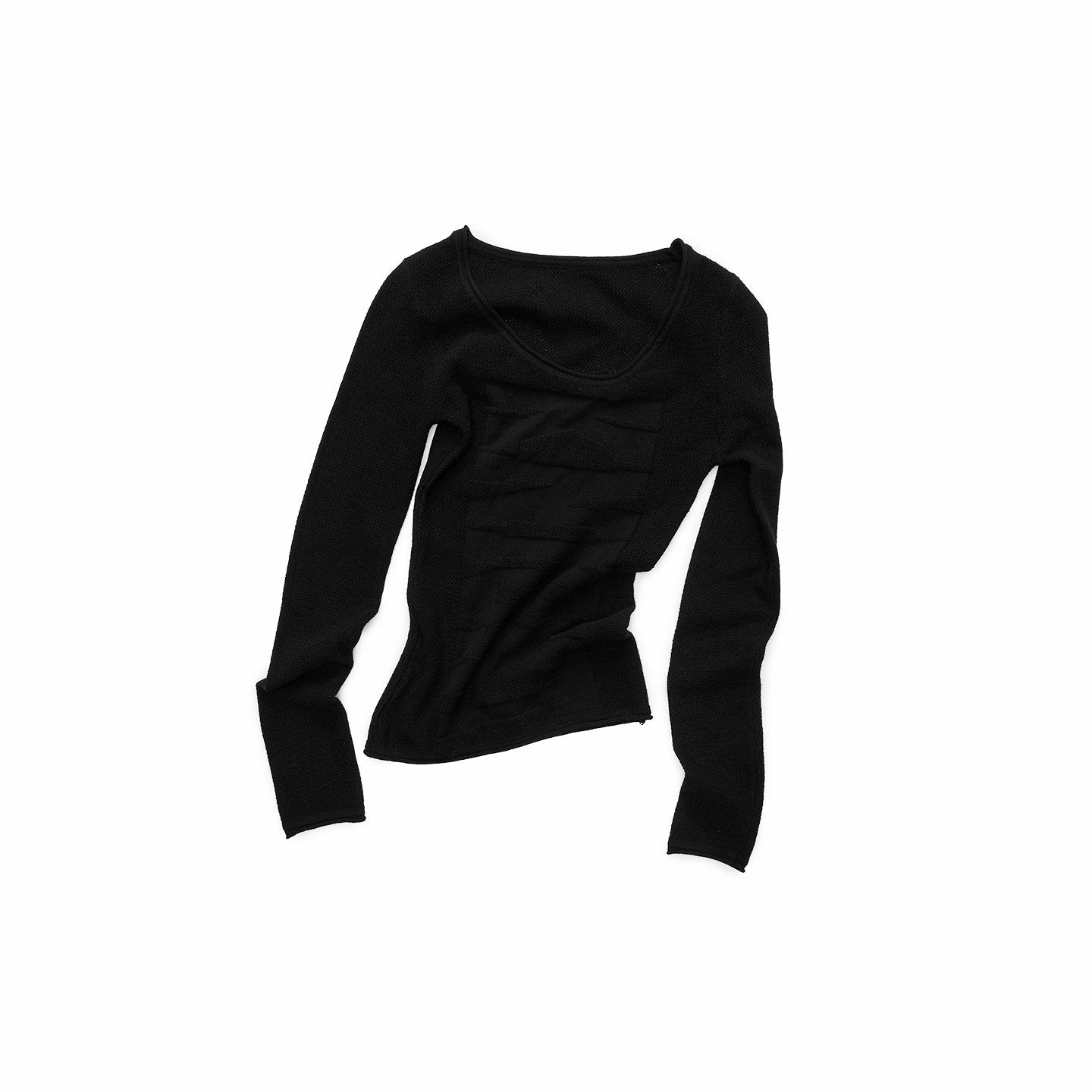 Knight Jacquard Openwork Knit Top