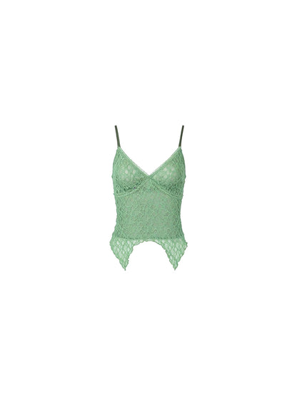 Summer Breeze Lace Trim V-Neck Camisole