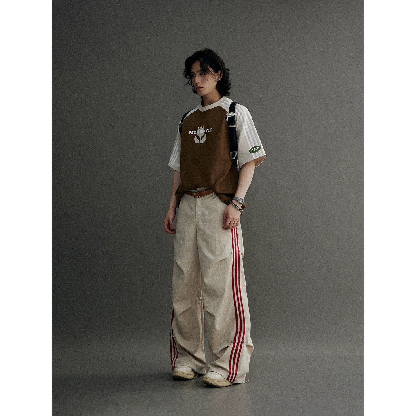 Millennium Bar - Retro Wide Leg Parachute Pants