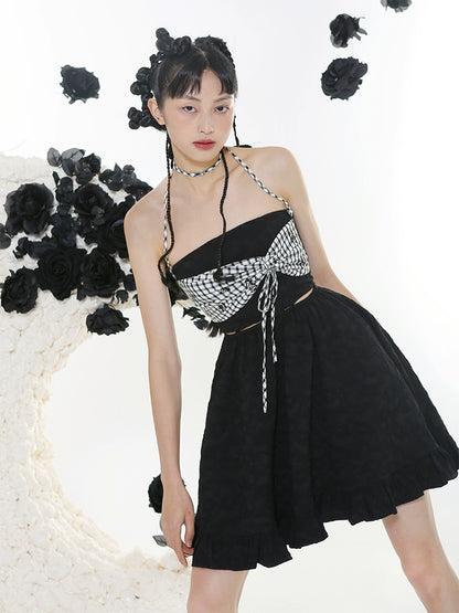 Original Plaid Bra Dress - Spicy Girl Style