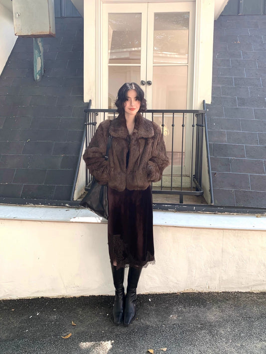 Black Gauze Velvet Lace Skirt – Hong Kong Retro Autumn/Winter Romance