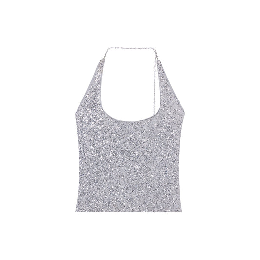 [Tairlan Holiday] Sequin Sleeveless Vest - Women's Summer Style