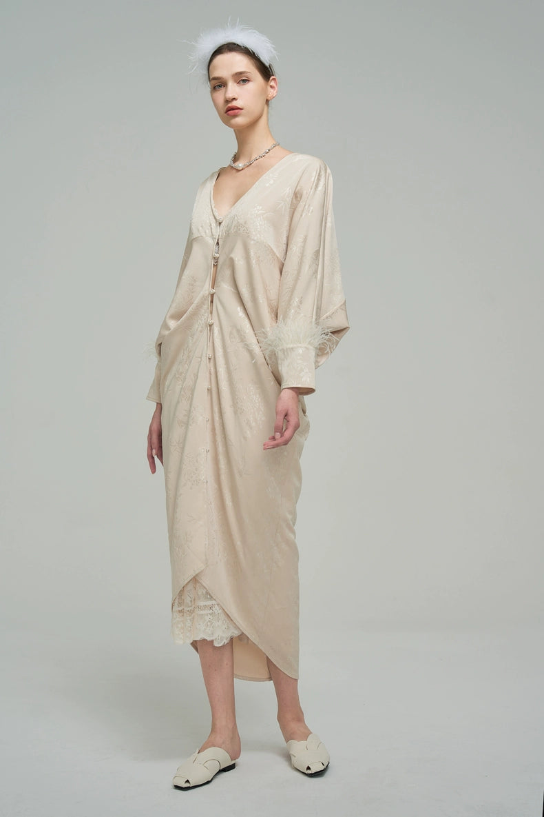 Bat Sleeve Morning Robe