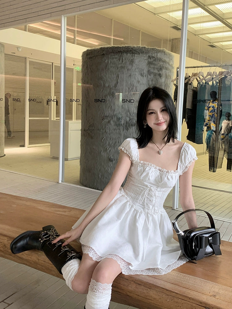 [A Love Letter to Alice] Cool White Love at First Sight Dress