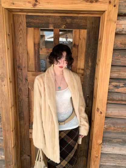 Twilight Clouds Plush Eco Fur Coat
