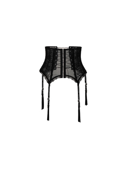 French Lace Herbal Waistband Outerwear – Sexy Slim Fit Waist-Cinching Design