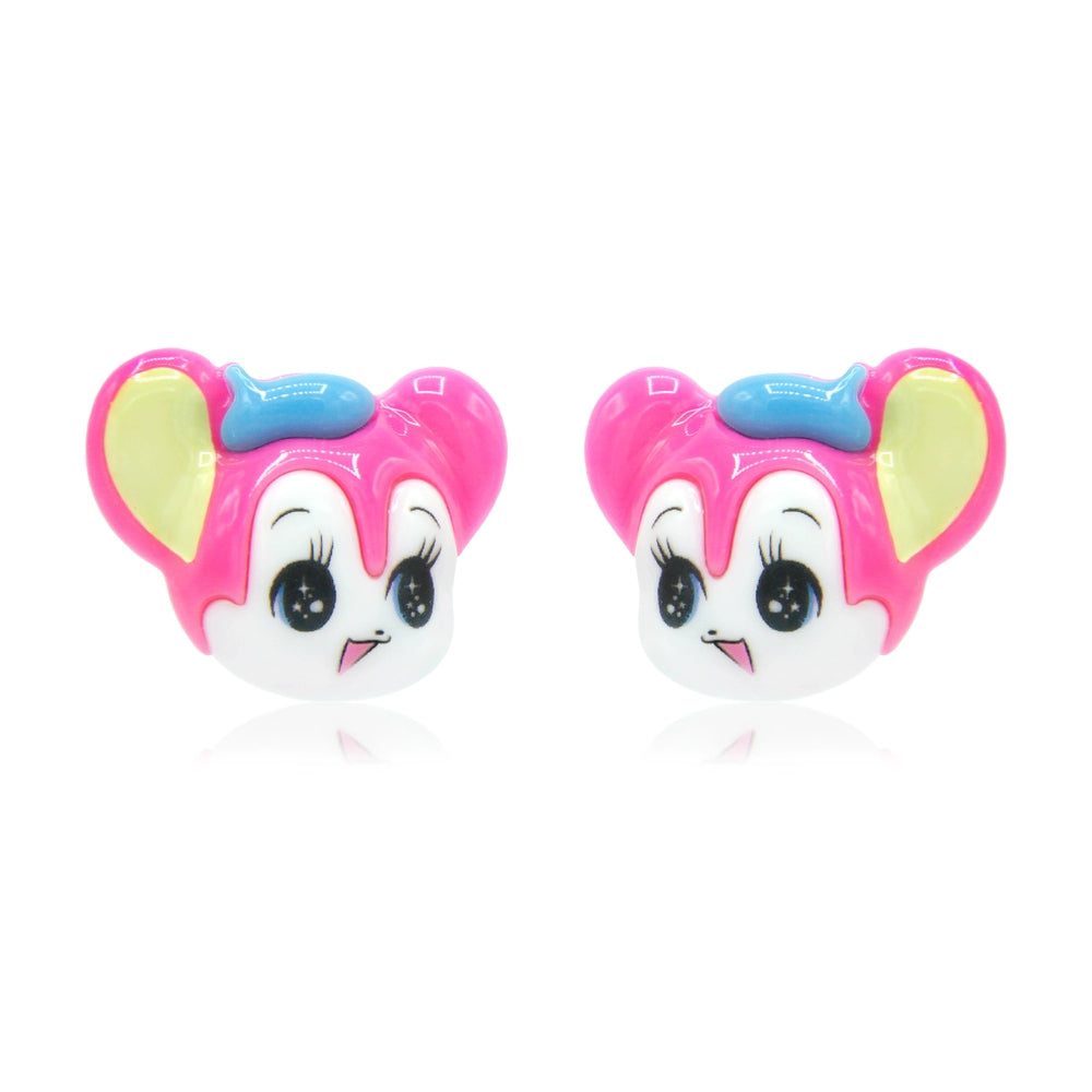 3D Alien Bear Ear Studs