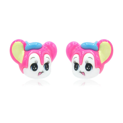 3D Alien Bear Ear Studs