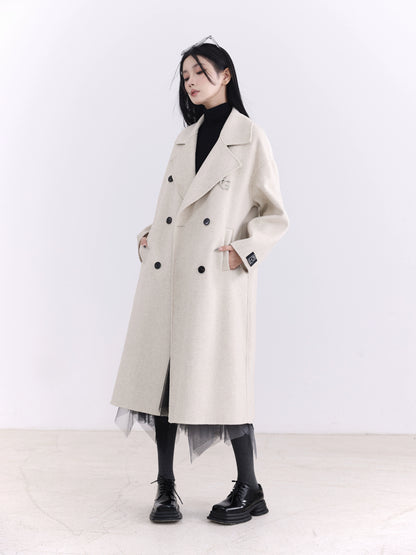 70 Wool Double Faced Wool Coat - Xu Yiyang Style