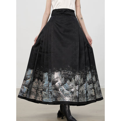 Fuchun Sleeveless Chinese Skirt Set