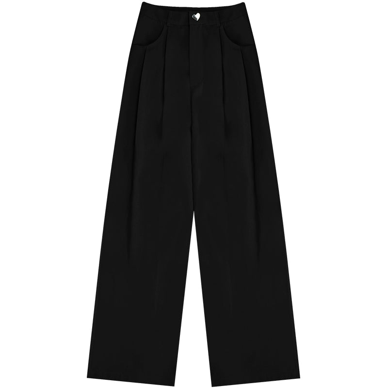 Retro High Waist Wide-Leg Pants | Slim Fit Summer Casual Design