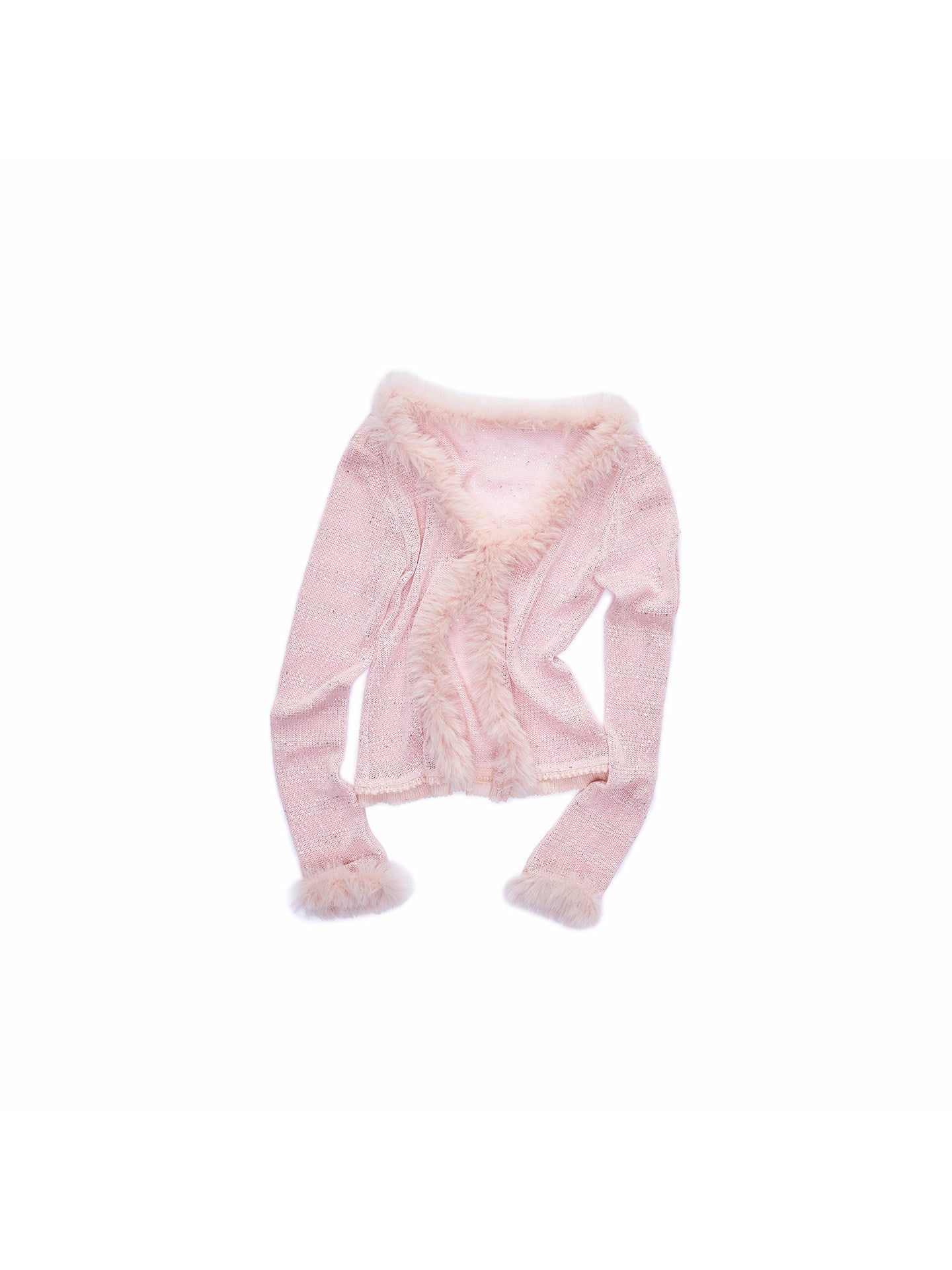 Sequin Knit V-Neck Cardigan