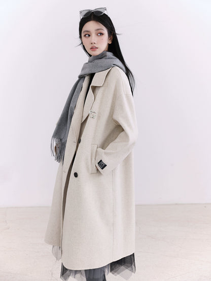 70 Wool Double Faced Wool Coat - Xu Yiyang Style