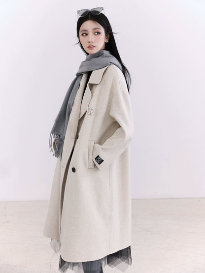 70 wool double face wool coat Xu Yiyo style Classic wool coat Made in Japan Serendute