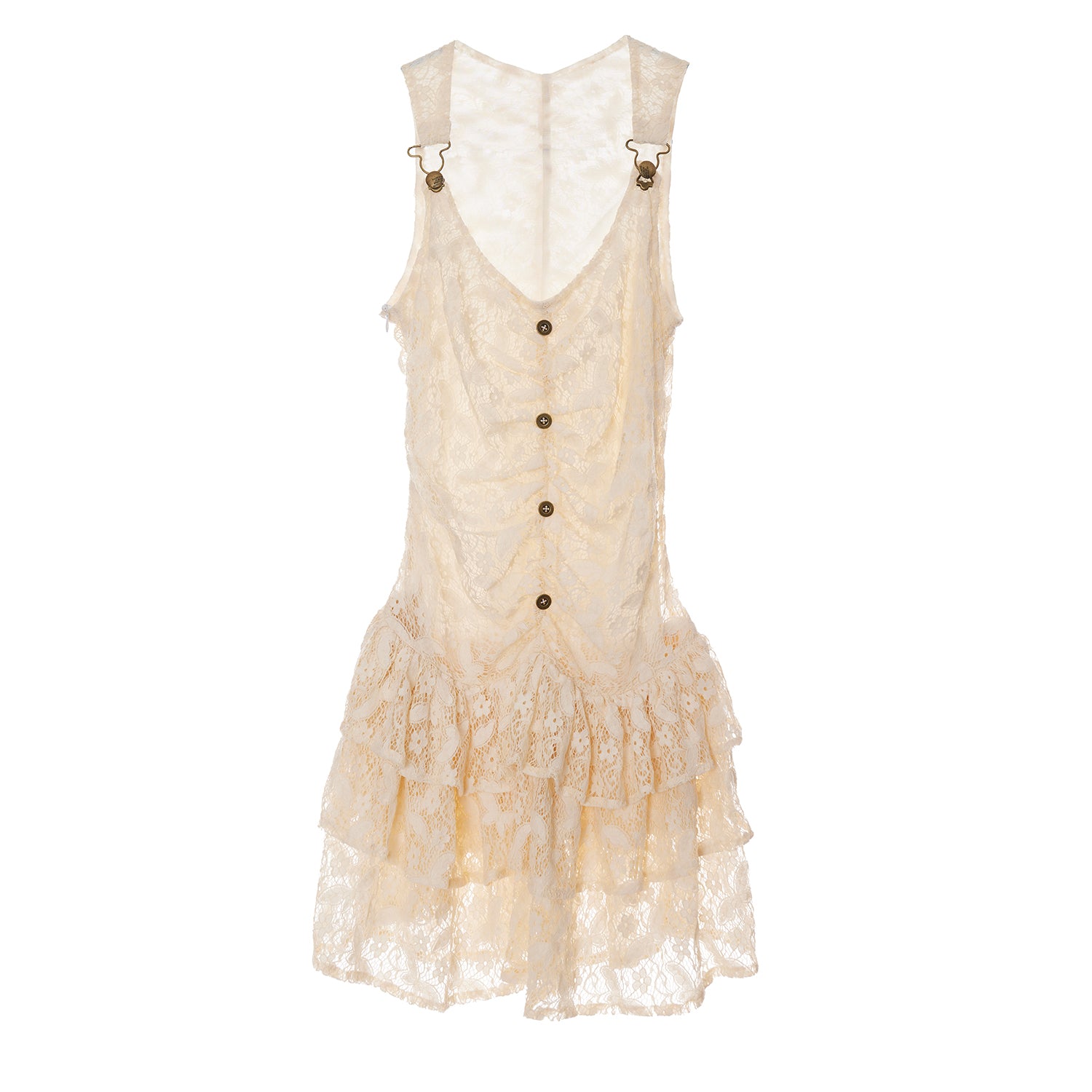 Vintage Lace Cream Dress