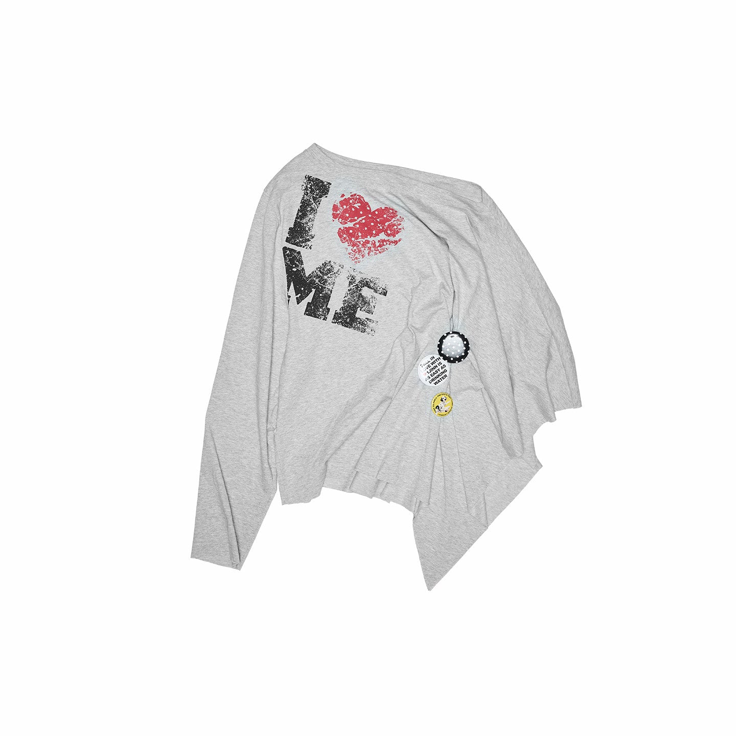 Off-Shoulder Graphic Sweatshirt