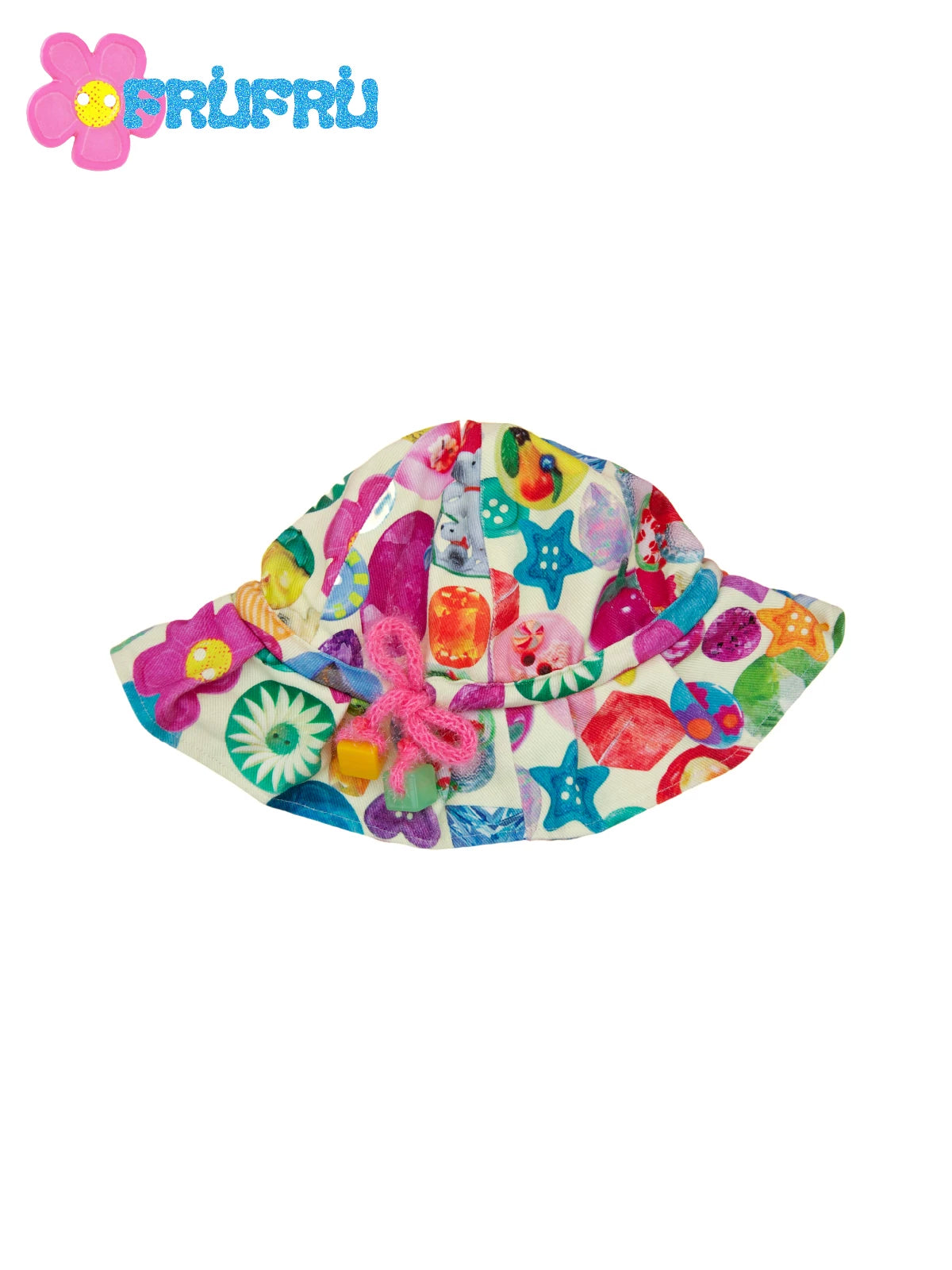 Gollum Store & Happy collaboration original design girl's print colorful sweet spicy bucket hat