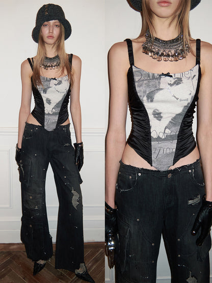Cat & Dog Corset Camisole