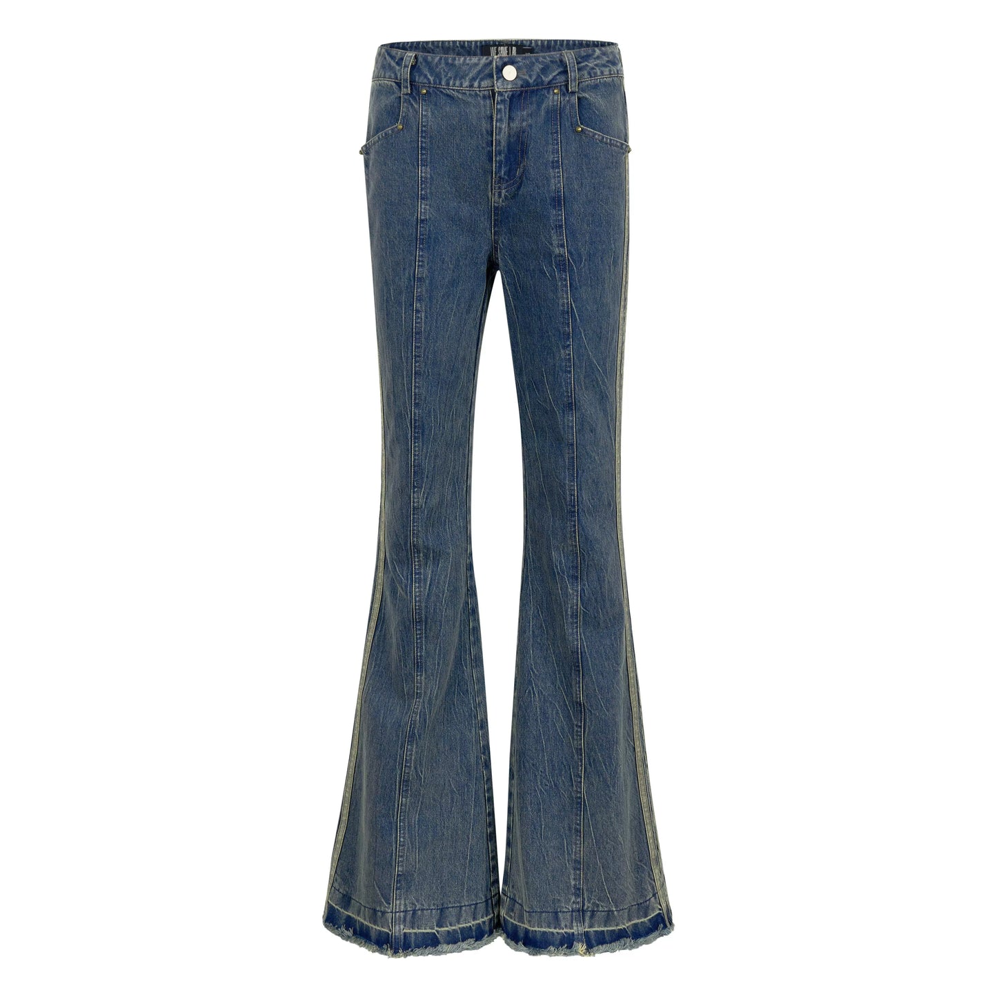 Vintage Tight Micro Flared Cotton Denim Pants