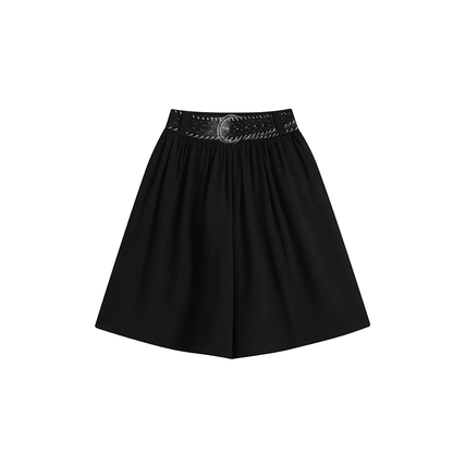 Fine Pleated Texture A-line Skirt