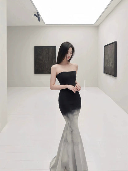 Denim Fishtail Wrap Skirts – High-End Herringbone Luxe Birthday Designs