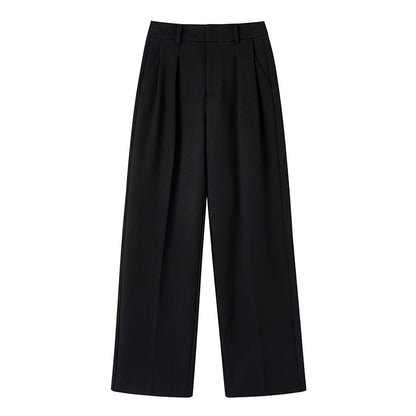 High Waist Pleated Casual Pants