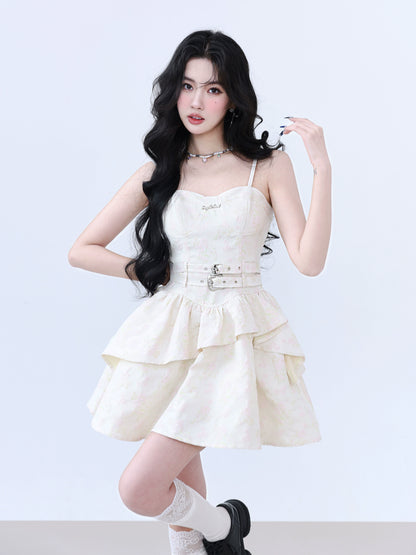 Rebellion White Jasmine Princess Puff Dress