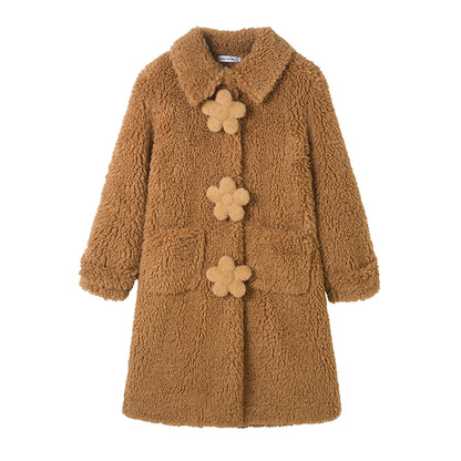 Solid Color - Loose Woolen Coat