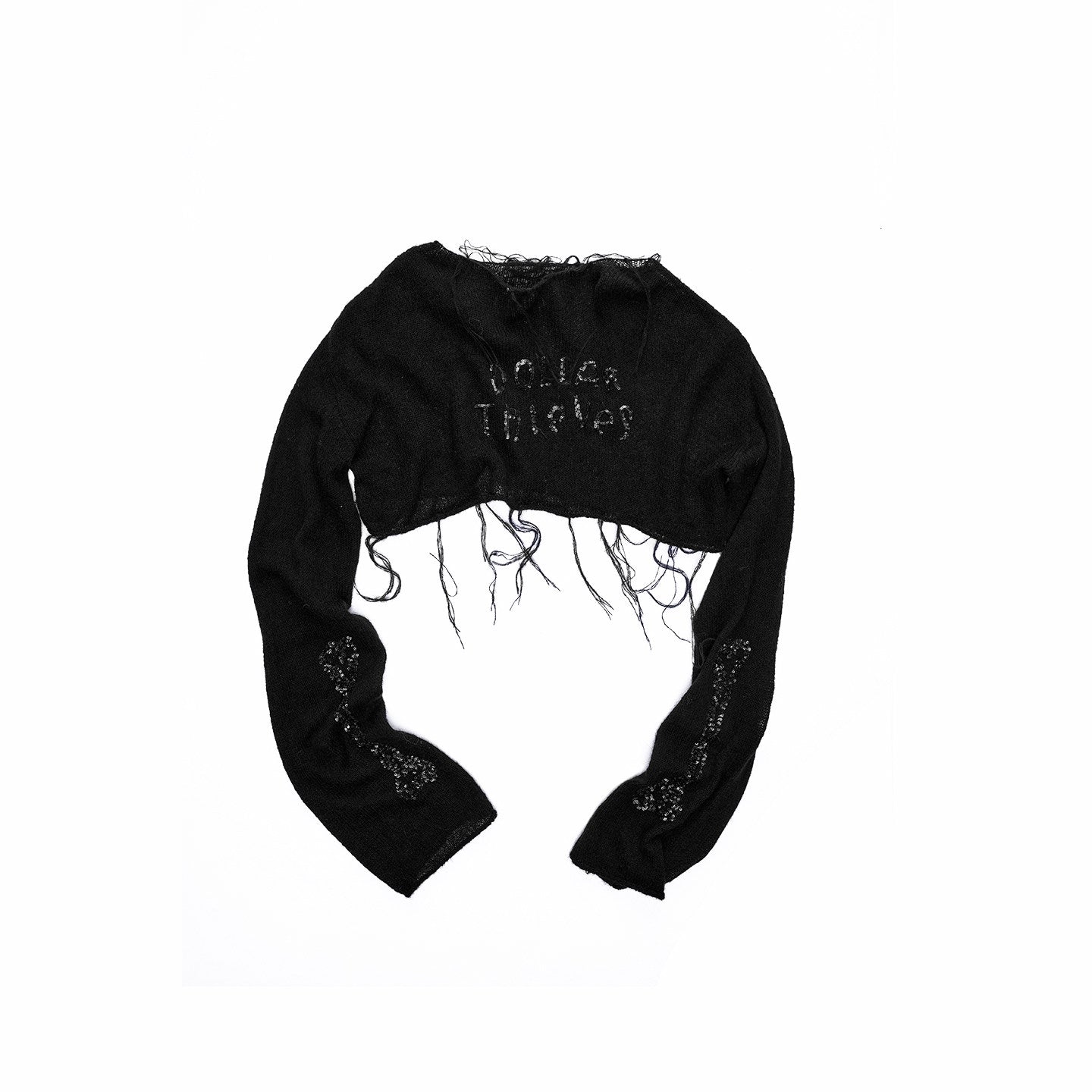 Beaded Sheer Mohair Blouse
