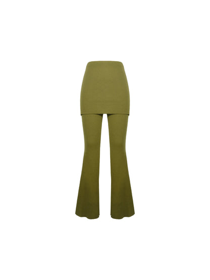 Fengdu Changchuan Wool-Blend Bootcut Culottes
