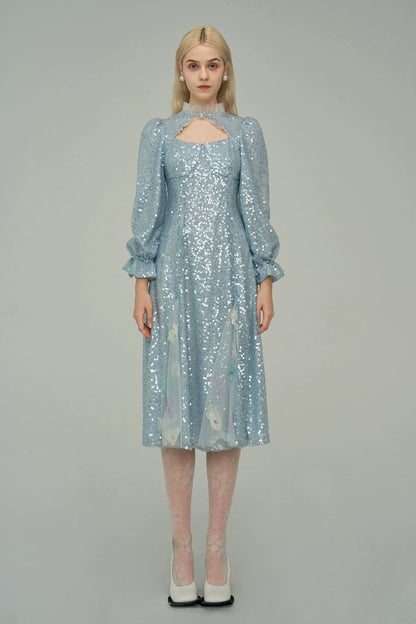 Robe de fée élégante bleue