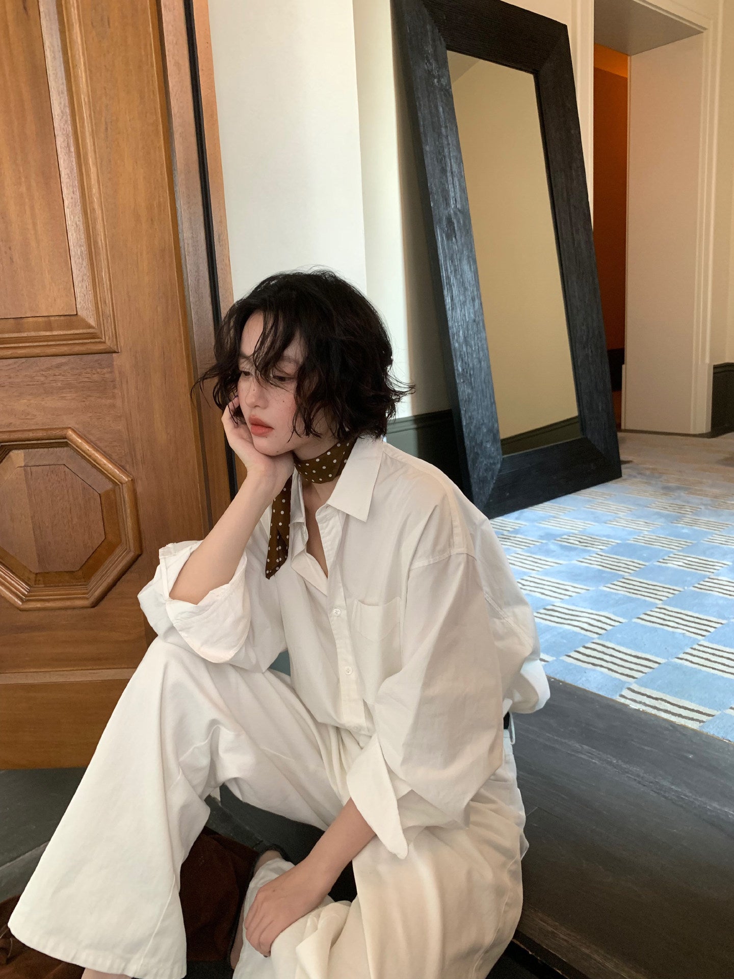 Old Time Cotton Long-Sleeve Slim Shirt – Hong Kong Retro Autumn Staple