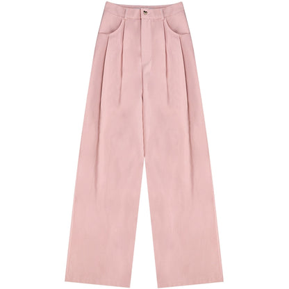 Retro High Waist Wide-Leg Pants | Slim Fit Summer Casual Design