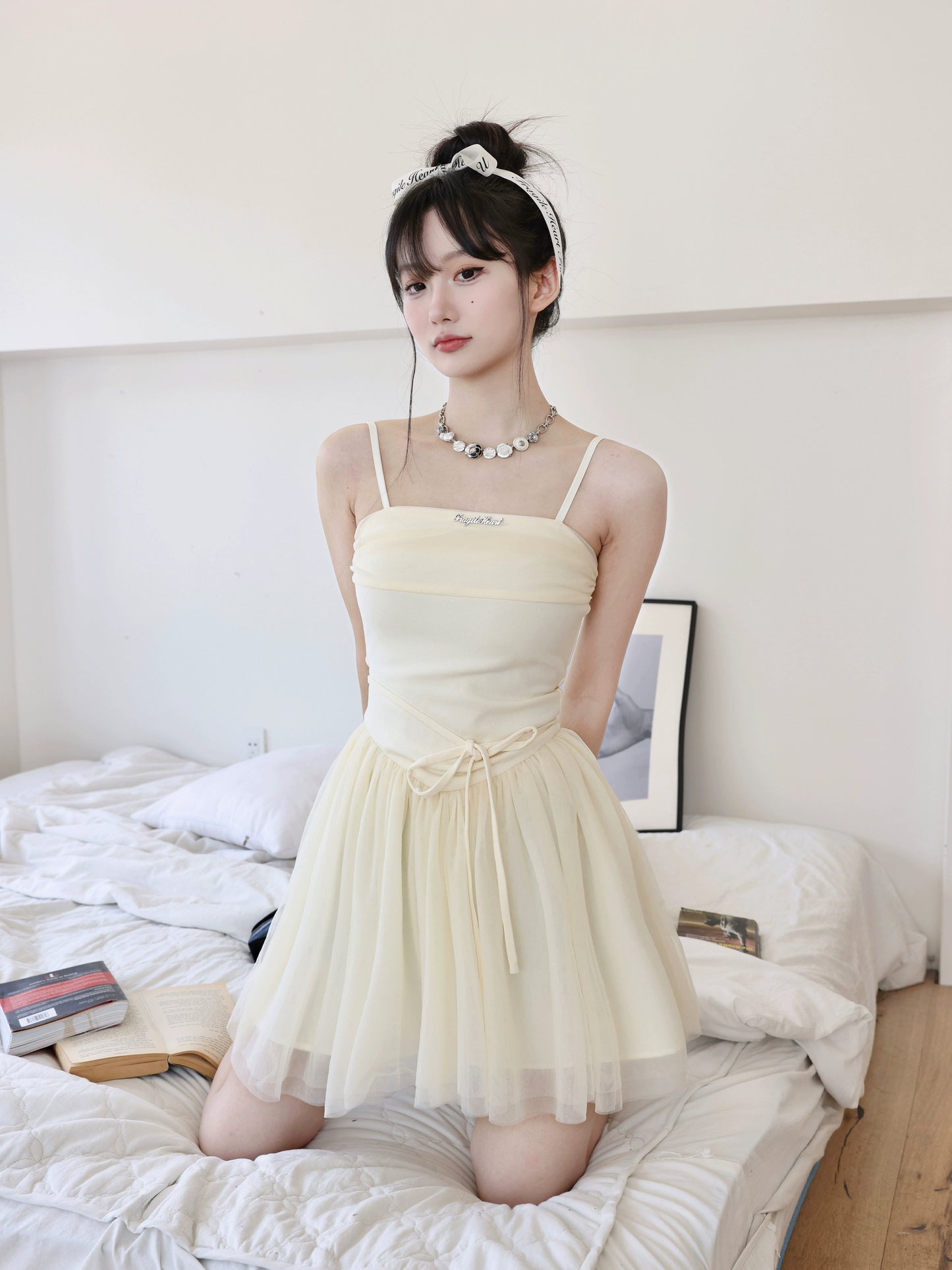 Cream Sweetheart Ballet Skirt French Strap