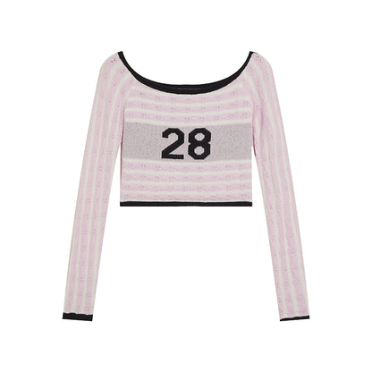 Early Spring One-Shoulder Knitted Sweater - Women's Layering Top