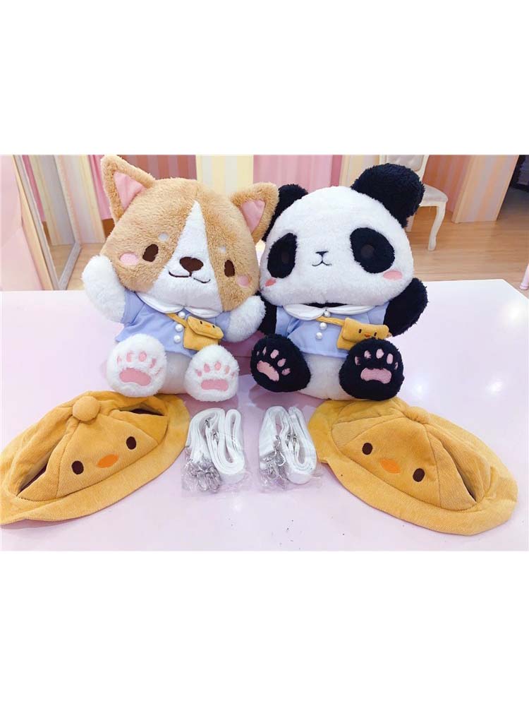 Panda & Corgi Kindergarten Doll Bag