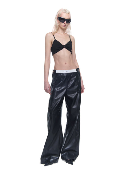 Wide-Leg Leather Pants 2.0 | Fully Upgraded Fabric Details