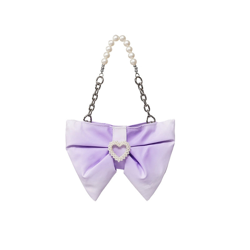 Bow Gradient Pleated Bag