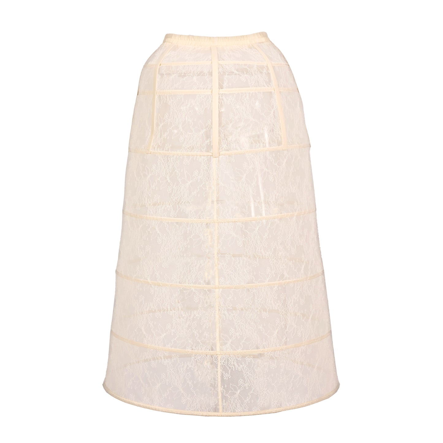 French Rococo Trailing Maxi Skirt | Basil Elegant Train Skirt