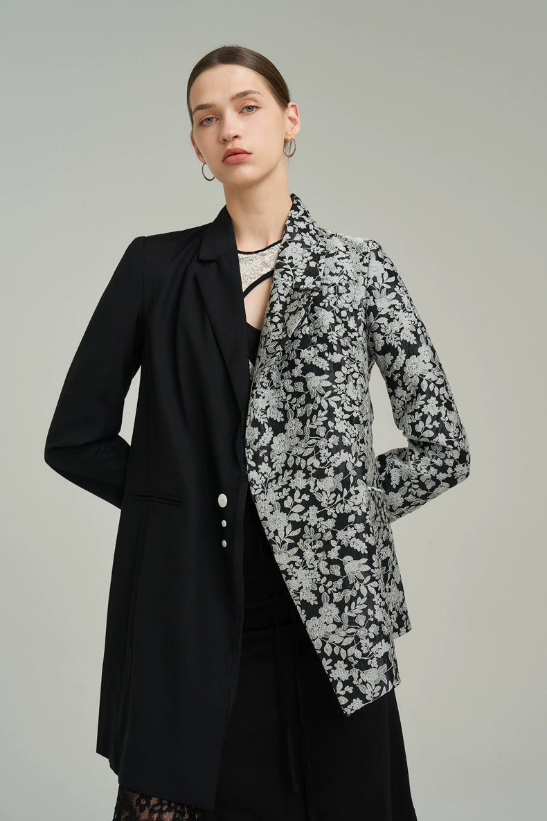 Jacquard Autumn Coat