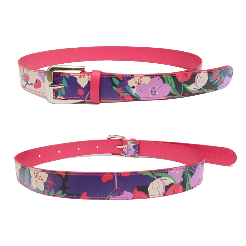 Sakura Series Printed Contrast Belt