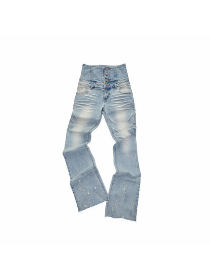 Irregular Bootcut Jeans
