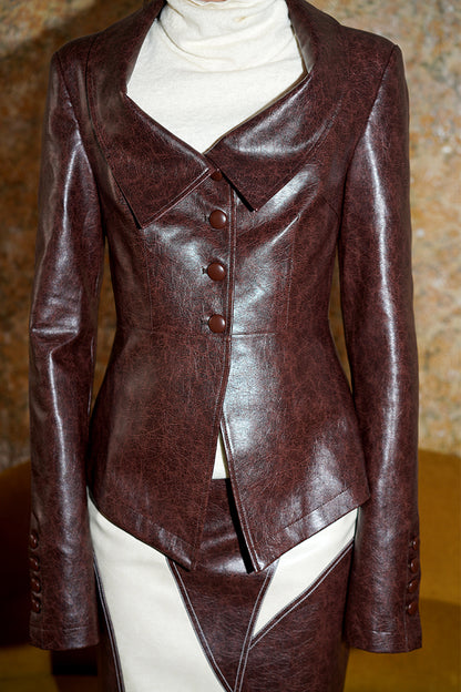 Vintage Chic Leather Jacket