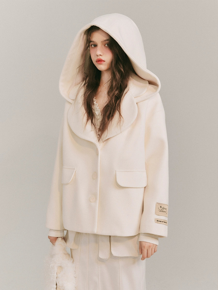 Pure White Elegance Cloak