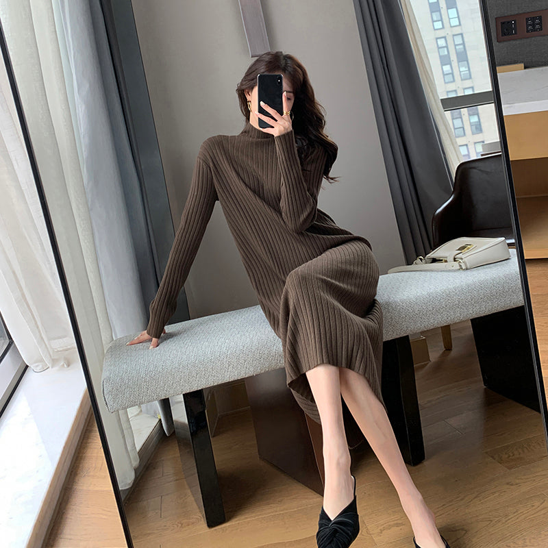 Knit Dress Slimming Inner Skirt