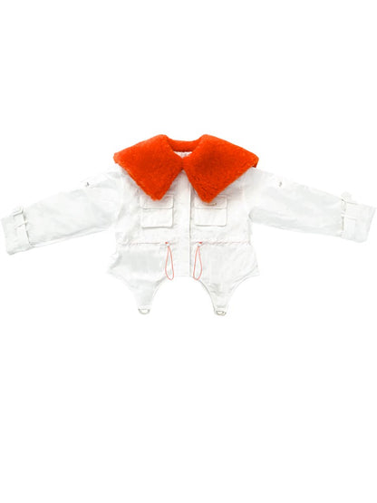 Thick Orange Collar Jacket