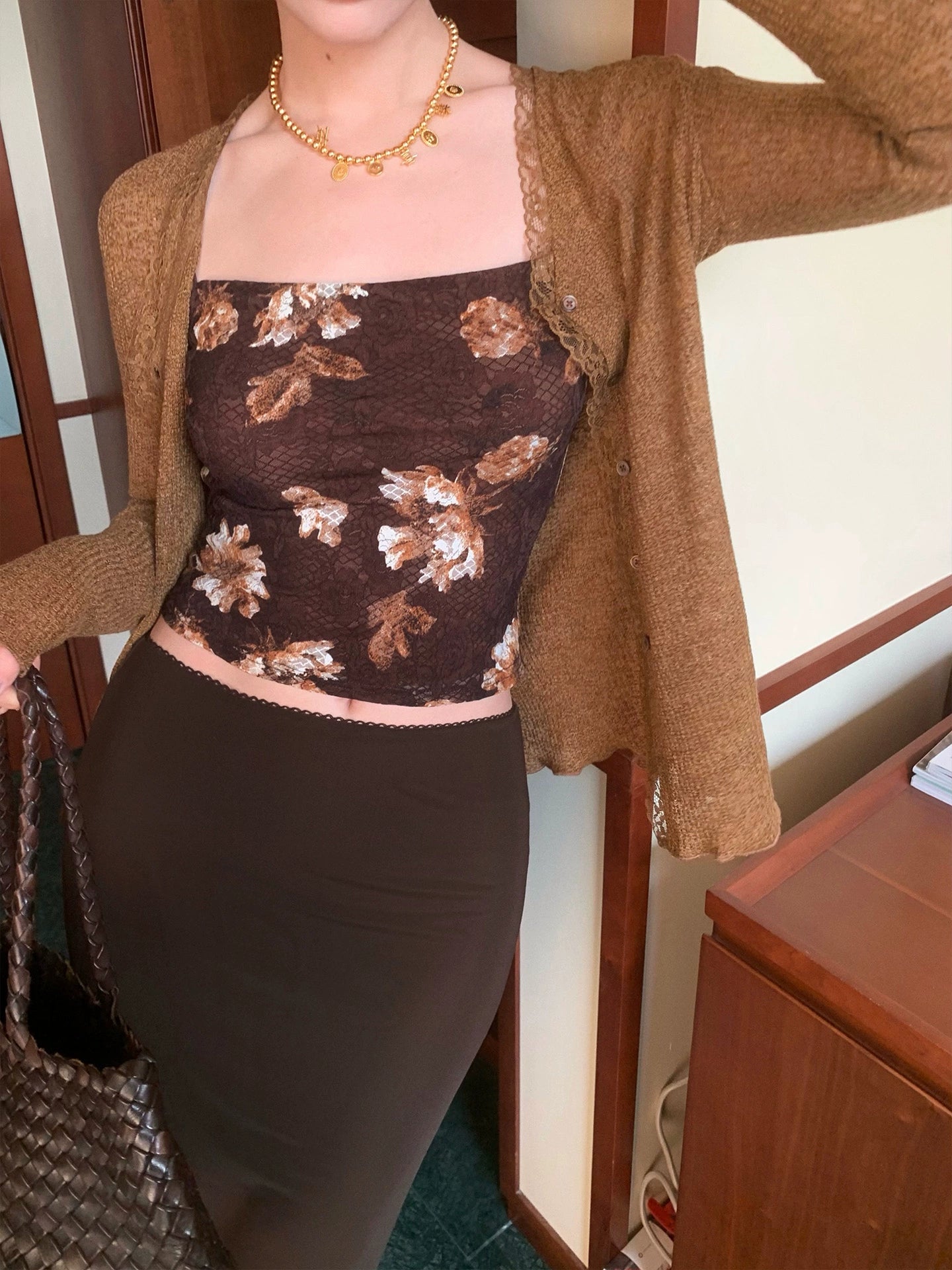 [Vine Buds] French Retro Summer Knitted Cardigan – Lightweight Cover