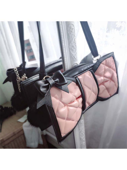 Blood Clan Girl Halloween Devil Bow Rhombus Bag