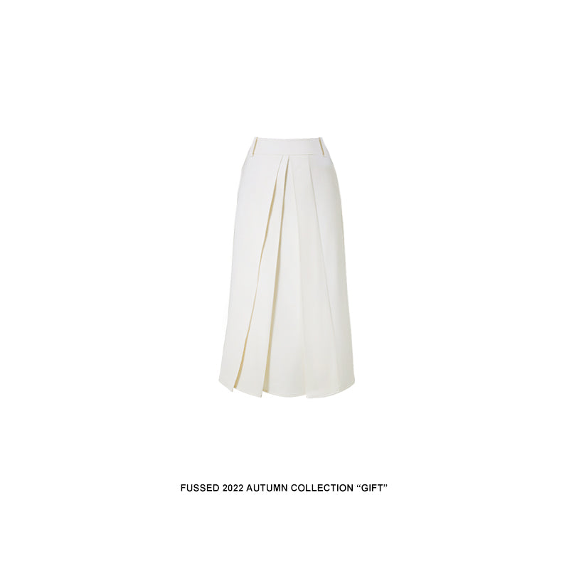 Eternal Ivory Pleats Skirt